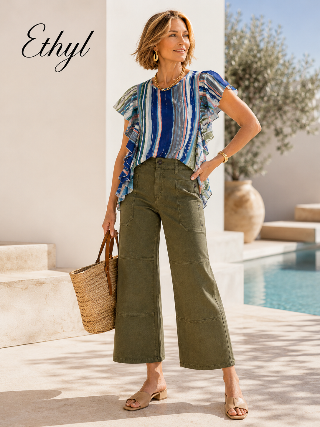 Side Ruffle Blouse - Mamba