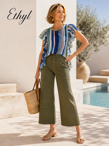 Side Ruffle Blouse - Mamba