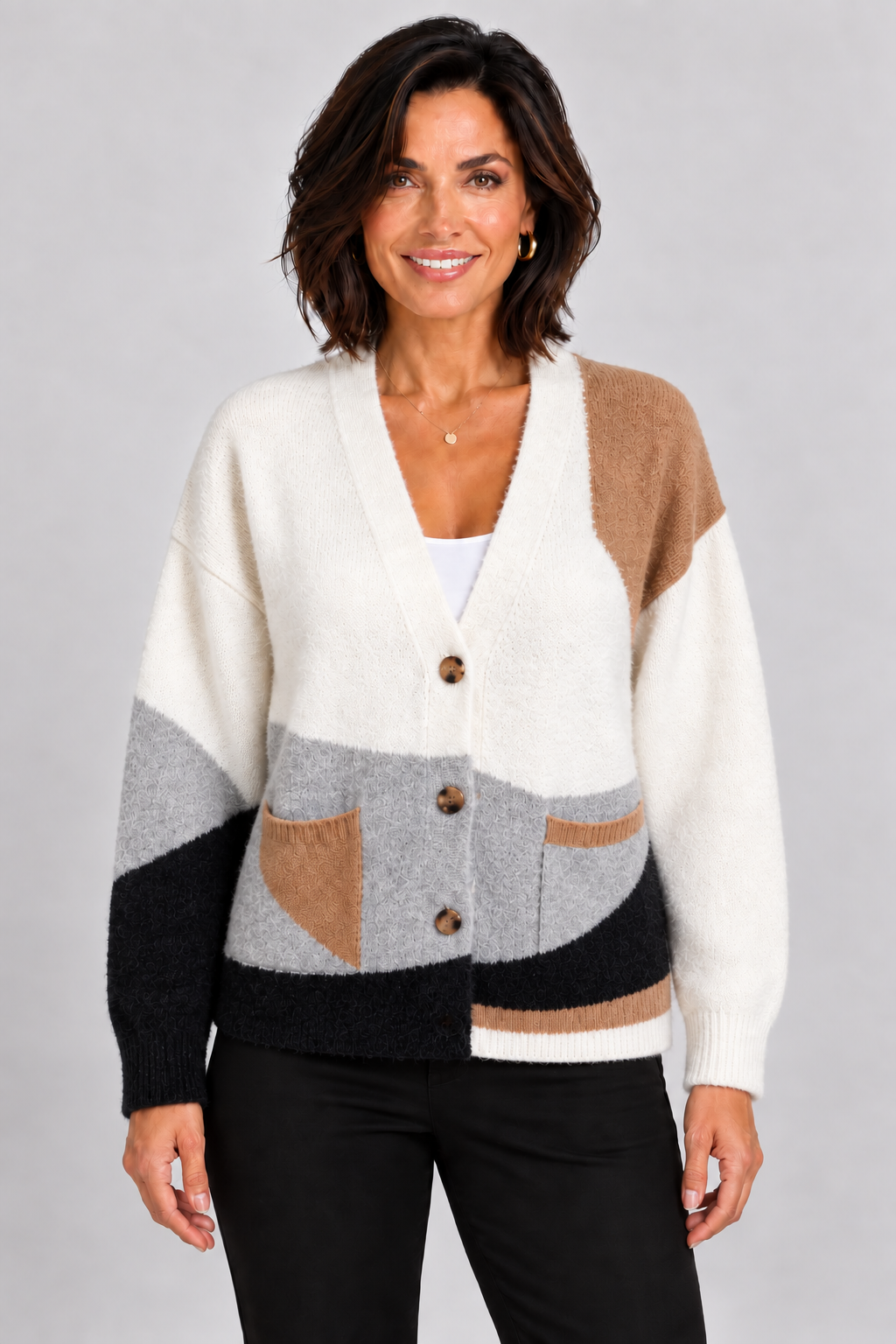 On Trend Cardigan - Pond