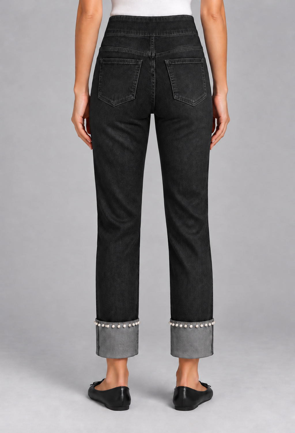 Pearly Girl Cuff Jeans - Idolize
