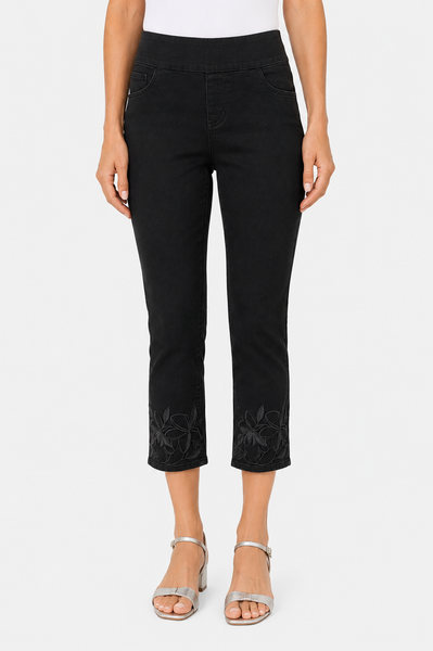 Eyelet Detail Pant - Pike Place