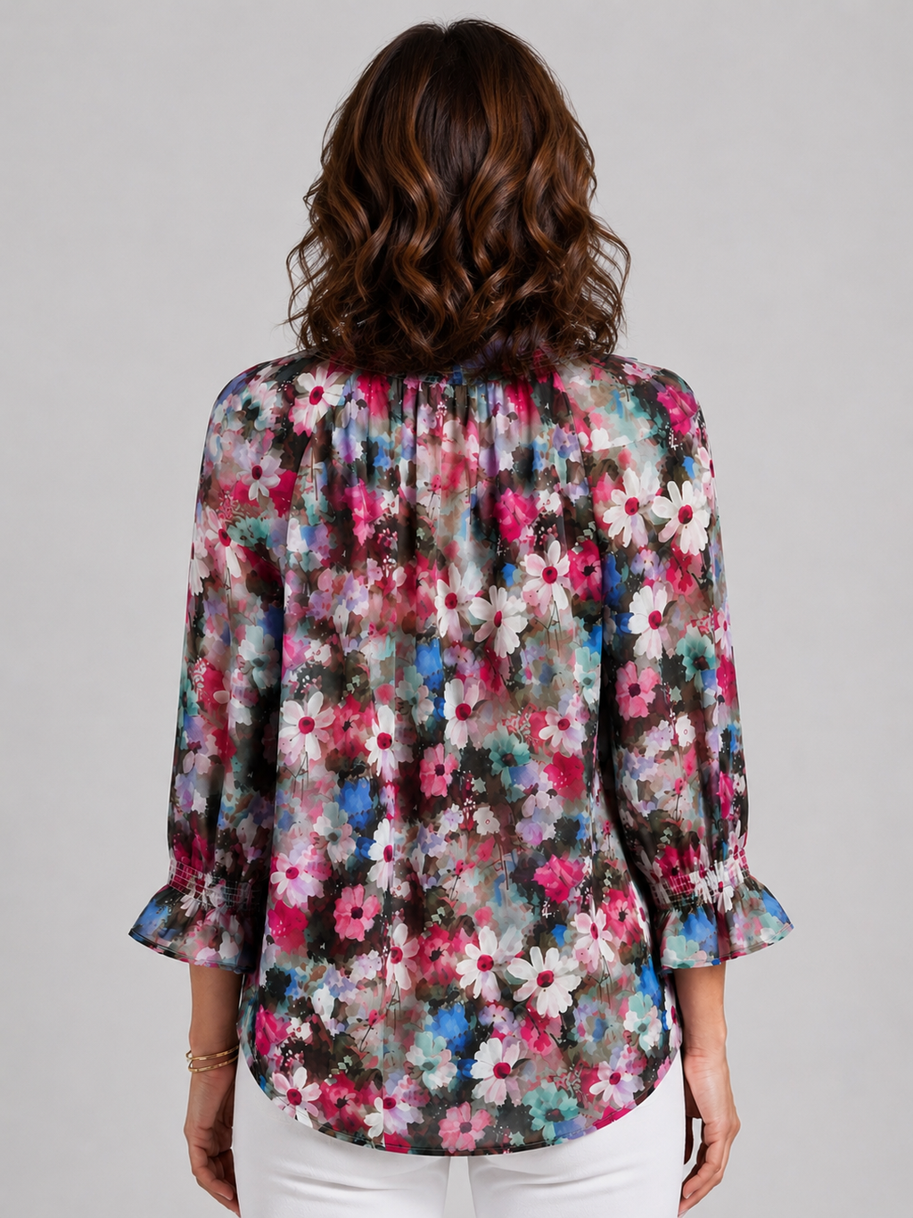 Ruffled Chiffon Blouse - Valerie