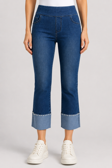 Pearly Girl Cuff Jeans - Plentiful