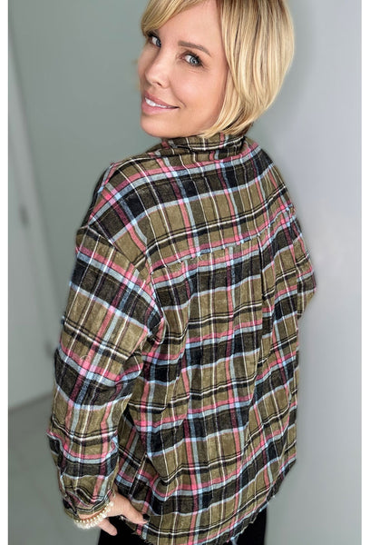 Square Up Flannel Shirt - Forward