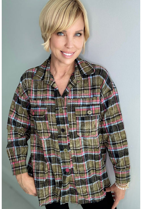 Square Up Flannel Shirt - Forward