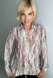 Casual Collar V-Neck Blouse - Voyage