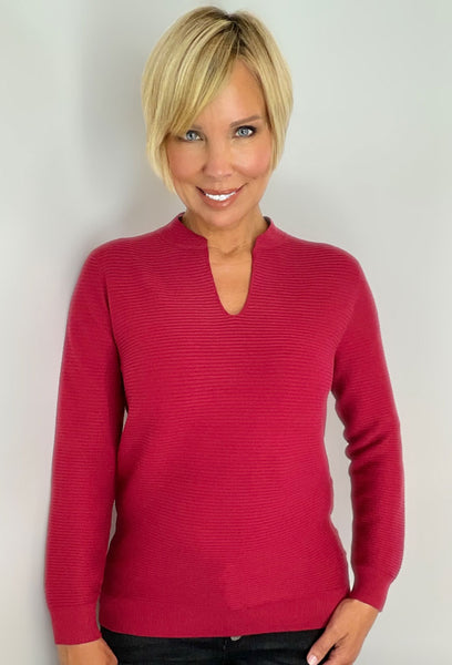 Ribbed Classic Sweater - Cordial
