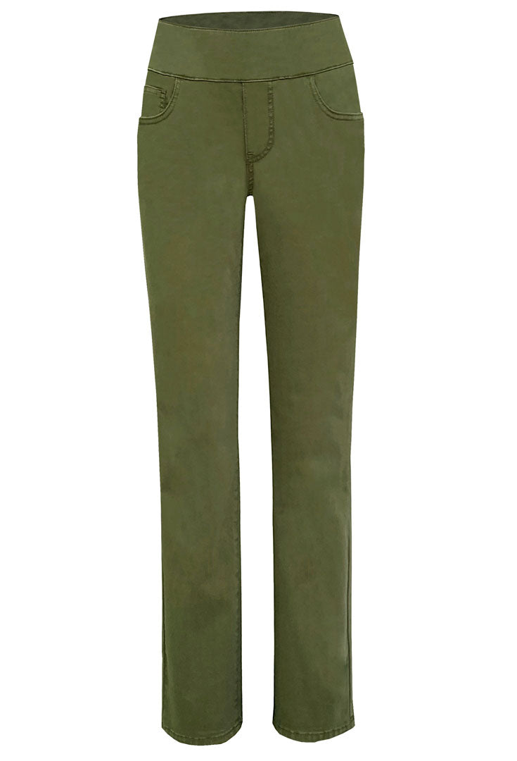 Slim Straight Pull On Pant - Jalapeno