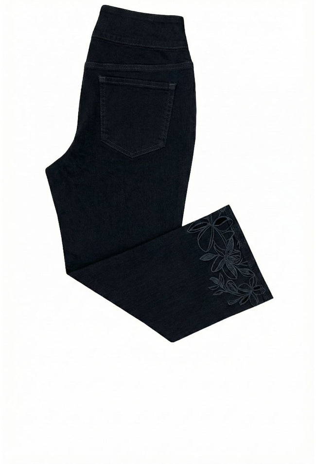 Eyelet Detail Pant - Pike Place