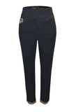 Roll Up Bling Pant - Regal