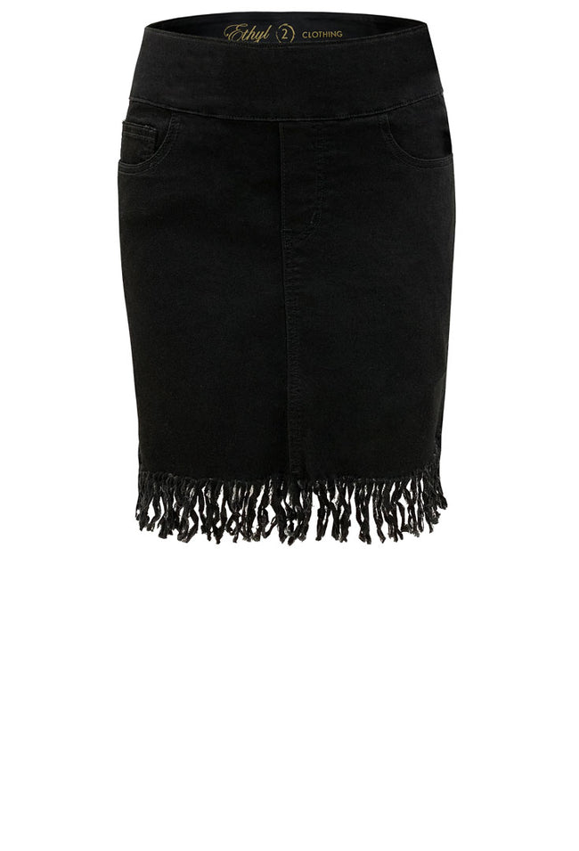 Pull On Fringe Skirt - Precious