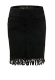 Pull On Fringe Skirt - Precious