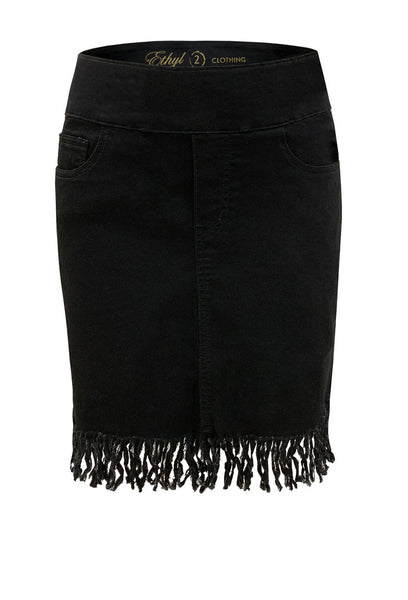 Pull On Fringe Skirt - Precious