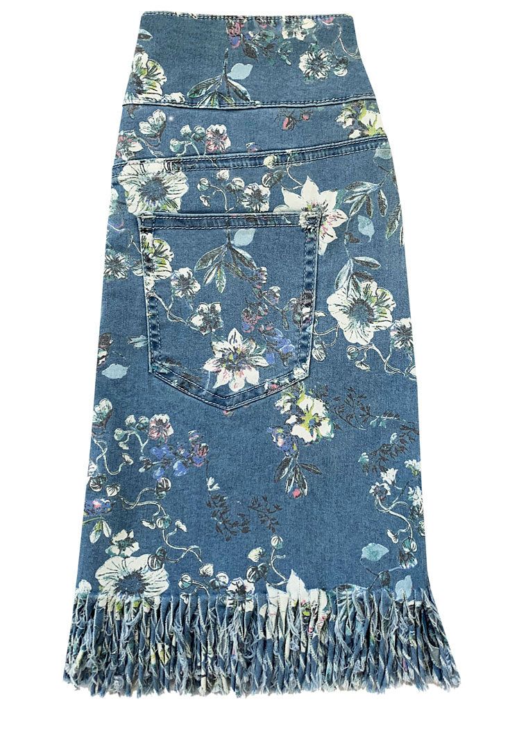 Pull On Fringe Skirt - Pinnacle