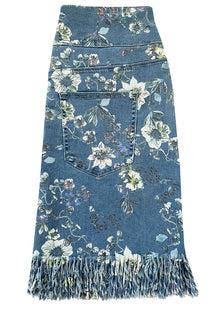 Pull On Fringe Skirt - Pinnacle