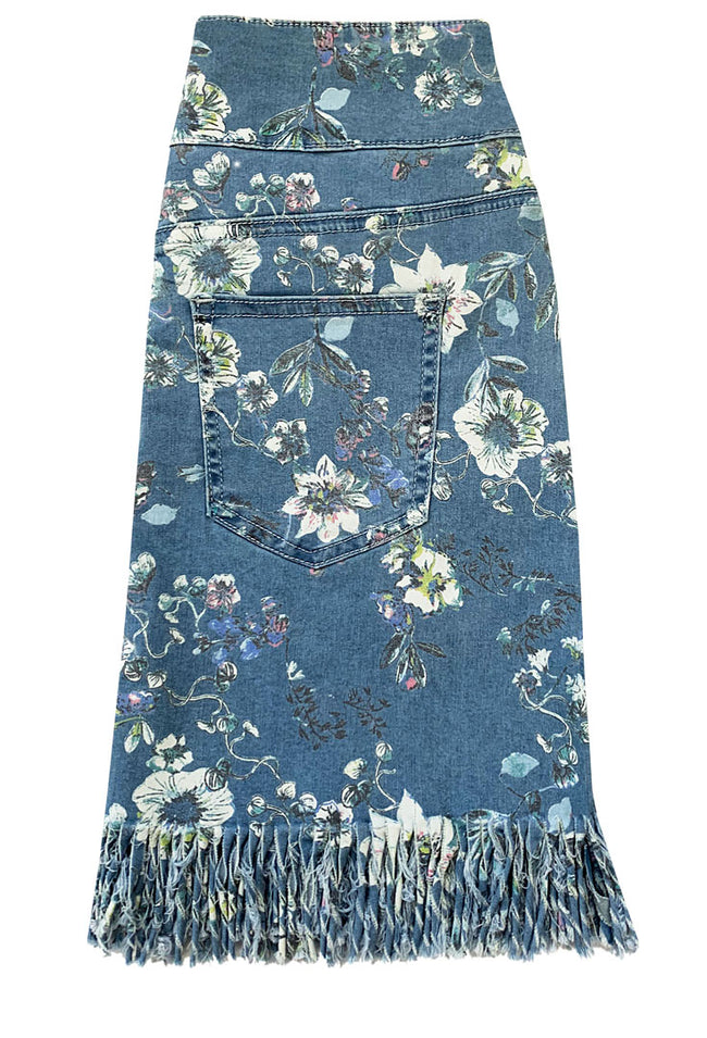 Pull On Fringe Skirt - Pinnacle