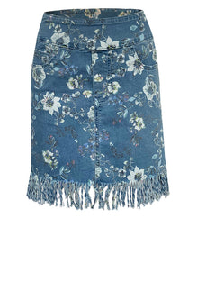Pull On Fringe Skirt - Pinnacle