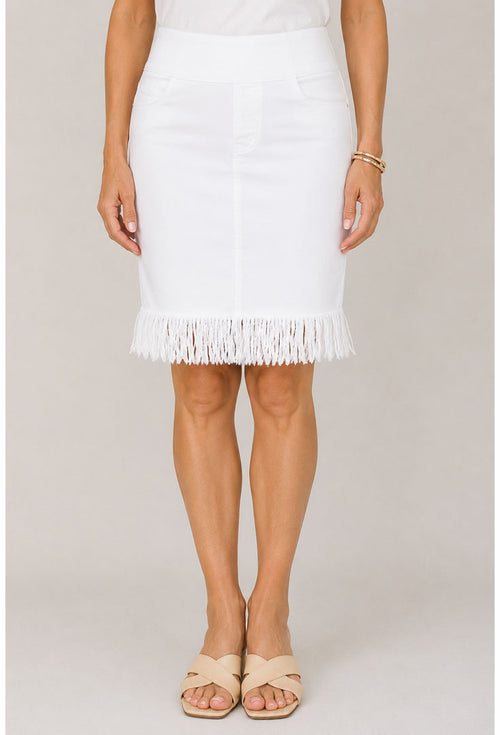 Pull On Fringe Skirt - Hava
