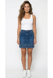 Bluebell Lace Skirt - Yacht