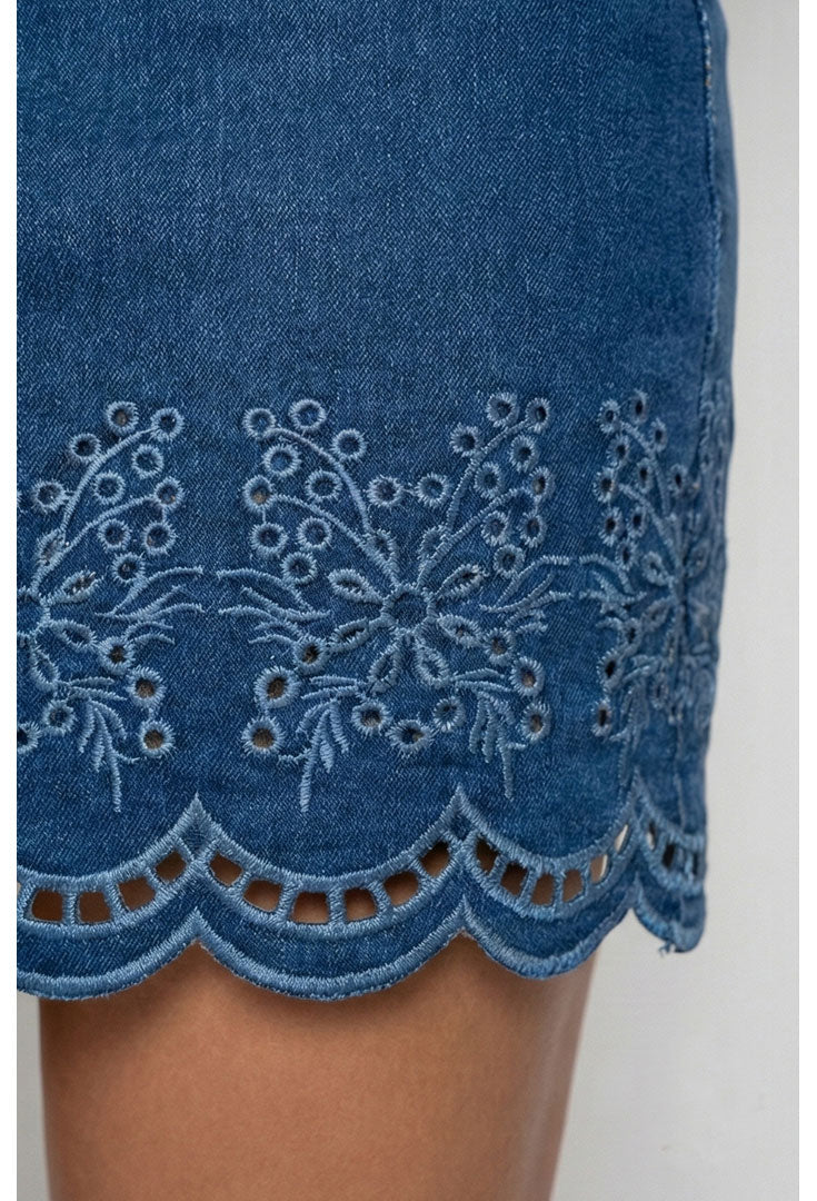 Bluebell Lace Skirt - Yacht