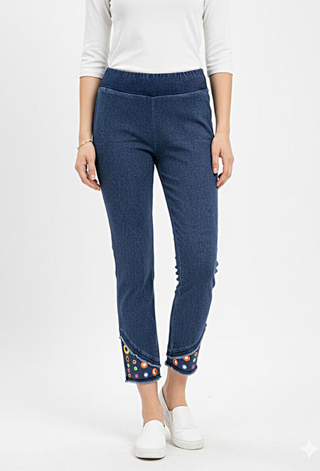 The Waterfall Bling Denim Jean - Fuego