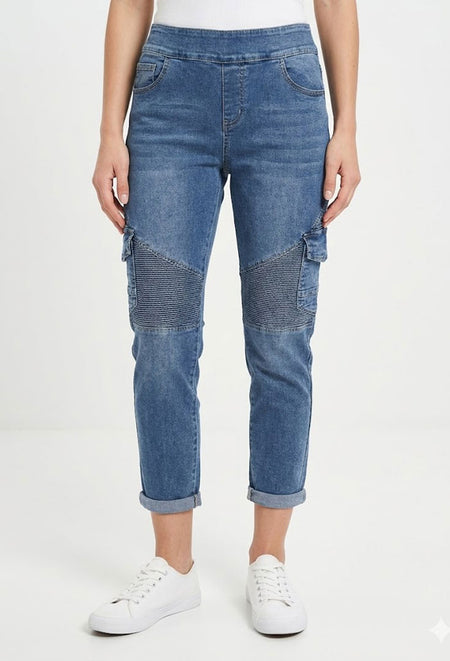 The Waterfall Bling Denim Jean - Fuego