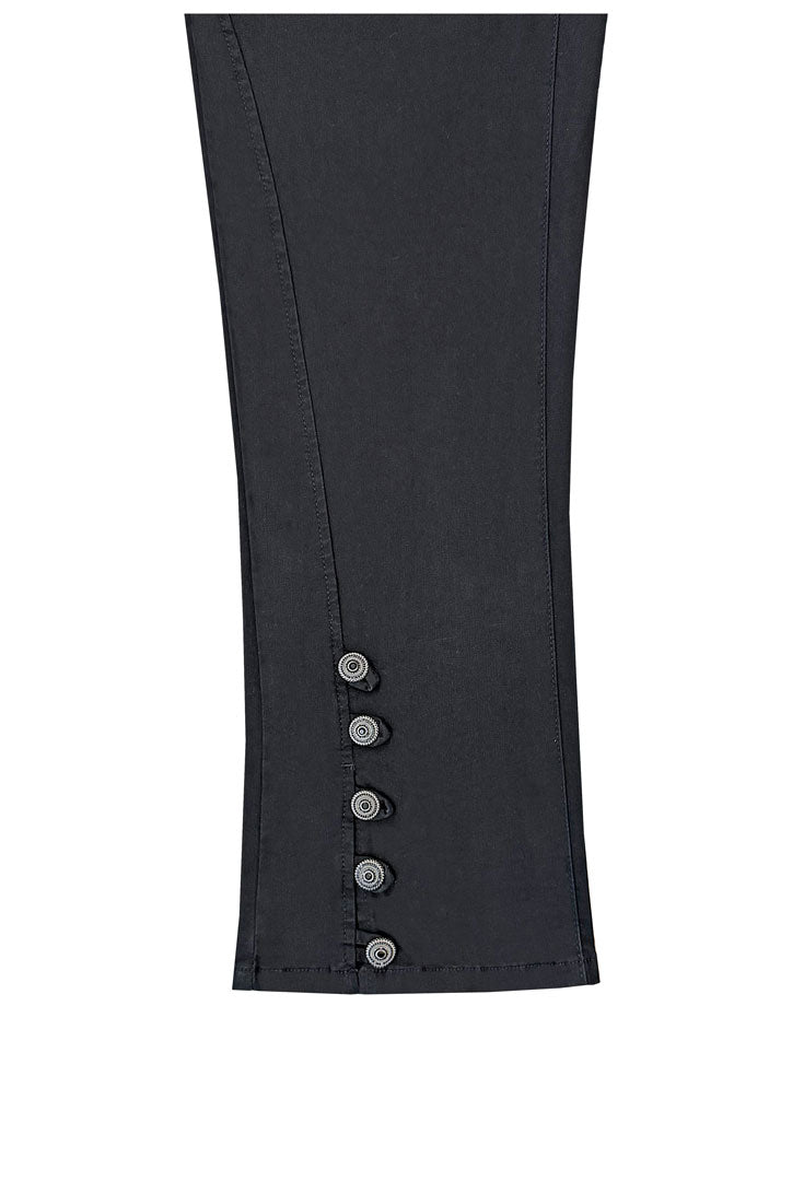 Button Crush Crop Pant - Night Flight