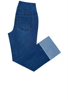 Pearly Girl Cuff Jeans - Plentiful