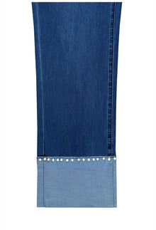 Pearly Girl Cuff Jeans - Plentiful
