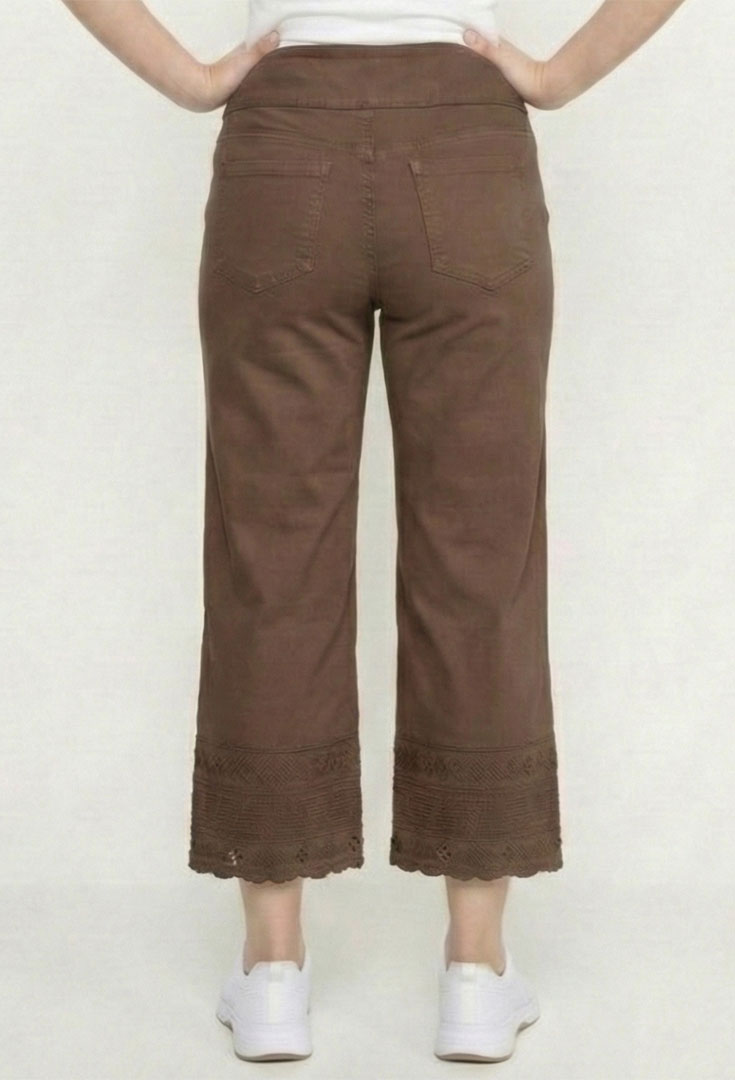 Cropped Crocchet Edge Pant - Aware