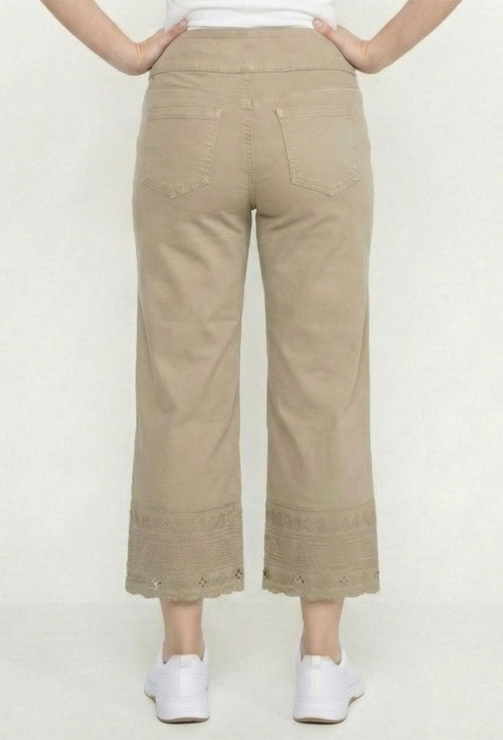 Cropped Crocchet Edge Pant - Gear