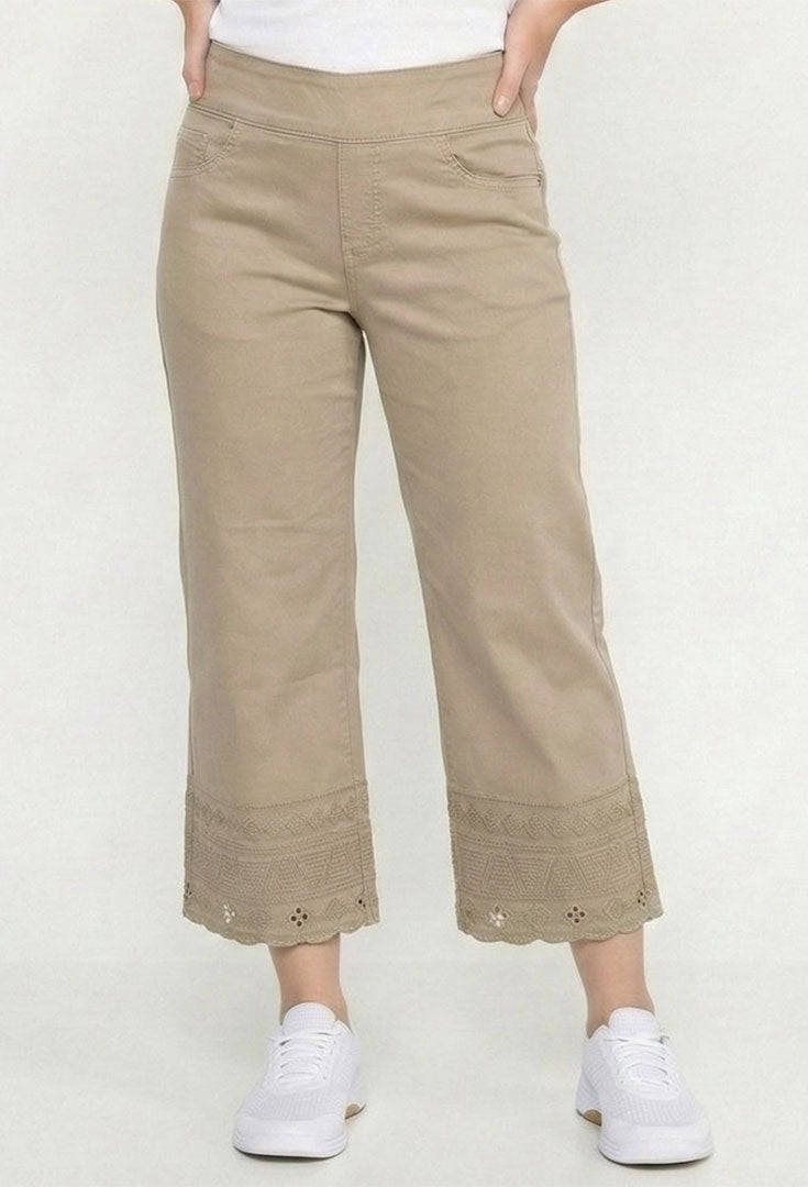 Cropped Crocchet Edge Pant - Gear