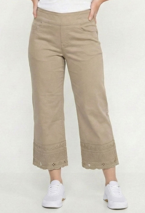 Cropped Crocchet Edge Pant - Gear