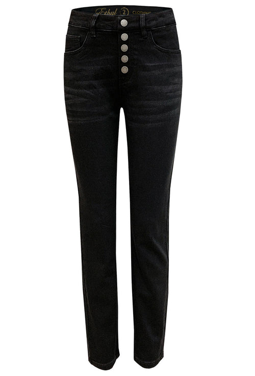 Nostalgia Button Fly Slim Pant - Accord