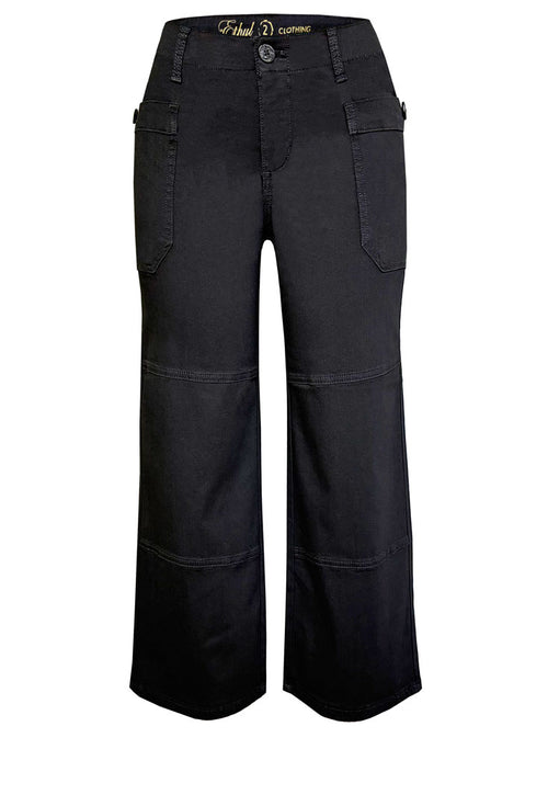 Signature Wide Crop Pant - Flight