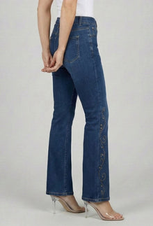 Riveting Boot Cut Jeans - Duet