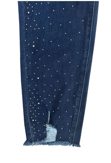 The Waterfall Bling Denim Jean - Solar