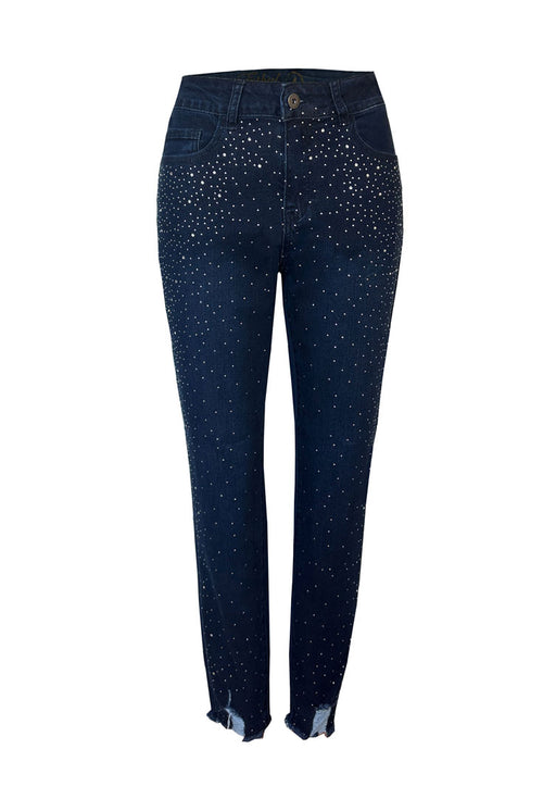The Waterfall Bling Denim Jean - Solar