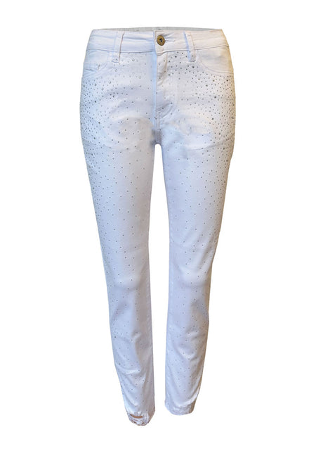 The Waterfall Bling Denim Jean - Champaign