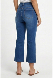 Capri Button Crop - Solar Flare