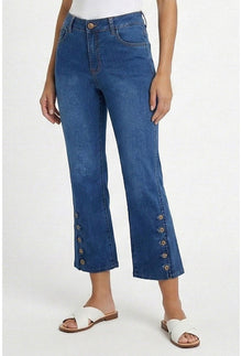 Capri Button Crop - Solar Flare