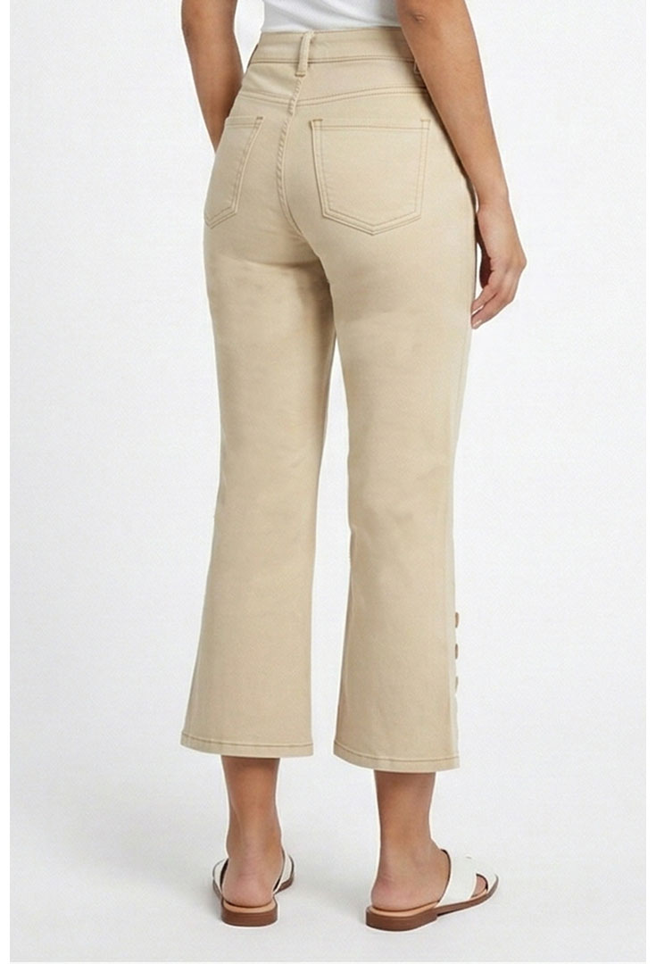 Capri Button Crop - Ashley