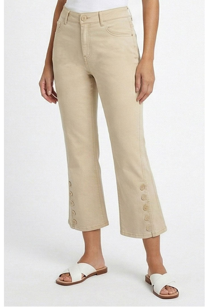 Capri Button Crop - Ashley