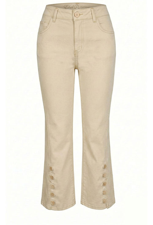 Capri Button Crop - Ashley