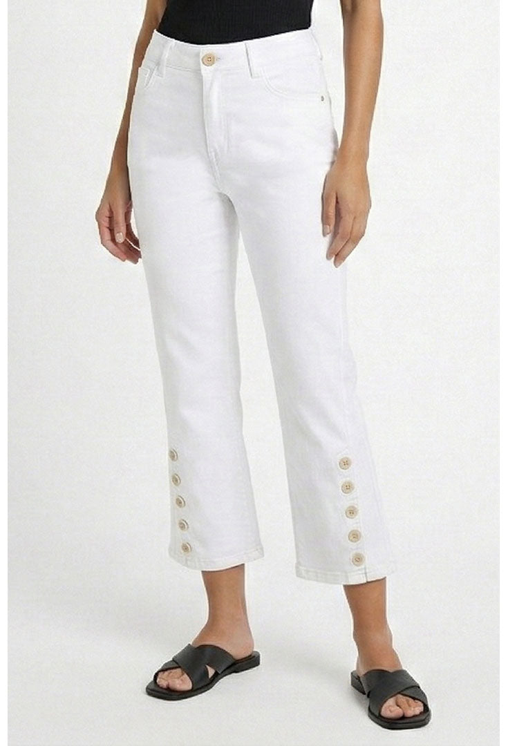 Capri Button Crop - Quazar