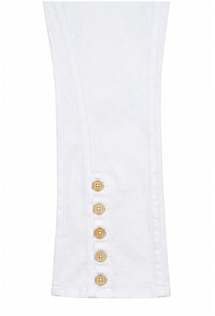 Capri Button Crop - Quazar