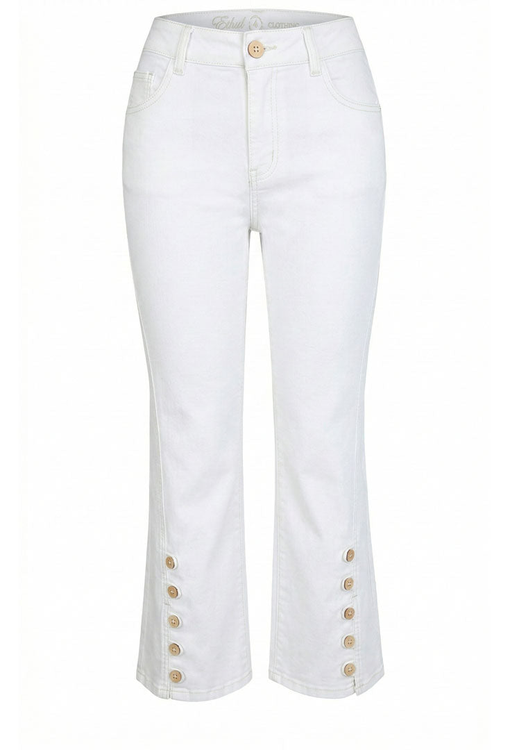 Capri Button Crop - Quazar