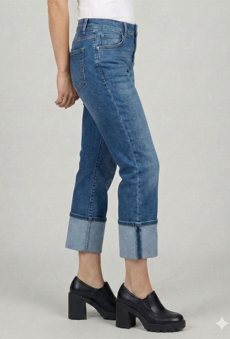 Cuffed Crop Pant - Sensible
