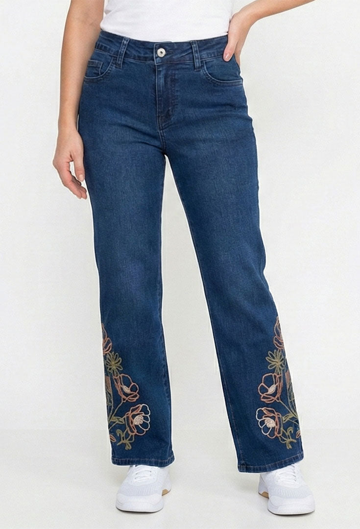 Relaxed Embroidery Jean - Bolster