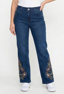Relaxed Embroidery Jean - Bolster